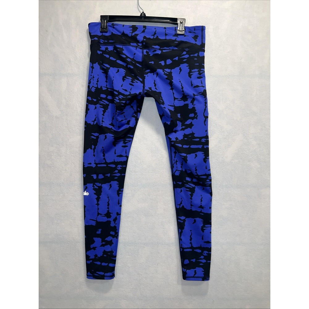 ALO Airbrush Electric Blue‎ Tie Dye 29" Leggings Size L